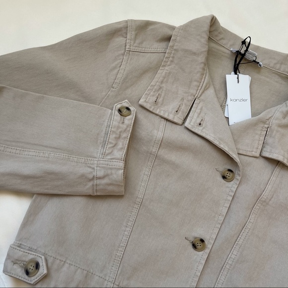 ELLIOT CROPPED JACKET — In Beige - Picture 11 of 11
